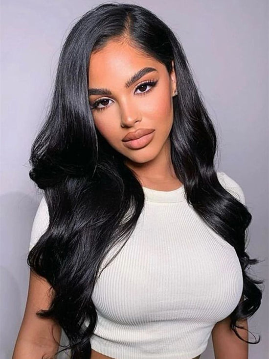 Long Side Part Wavy HD Lace Wear Go Glueless Wig - AWW004