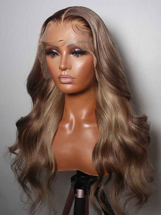 Load image into Gallery viewer, Ash Blonde Wavy Wig Undetectable HD Lace Glueless Lace Wig - Esther007
