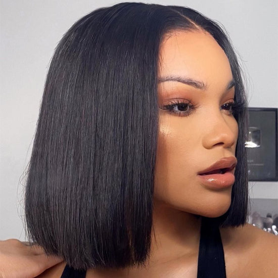 Blunt Cut Bob Wig Undetectable HD Air Lace Glueless Wig - Aries003