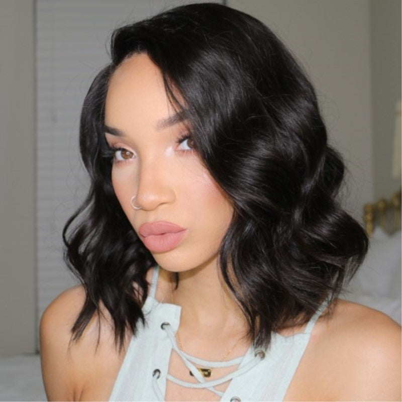 Body Wave Short Hair Undetectable HD Air Lace Glueless Wig - LFW004