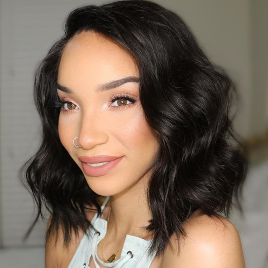 Body Wave Short Hair Undetectable HD Air Lace Glueless Wig - LFW004