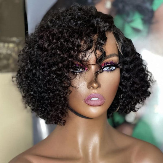 Load image into Gallery viewer, Deep Curls Short Hair Wig Undetectable HD Air Lace Glueless Wig - SPE044

