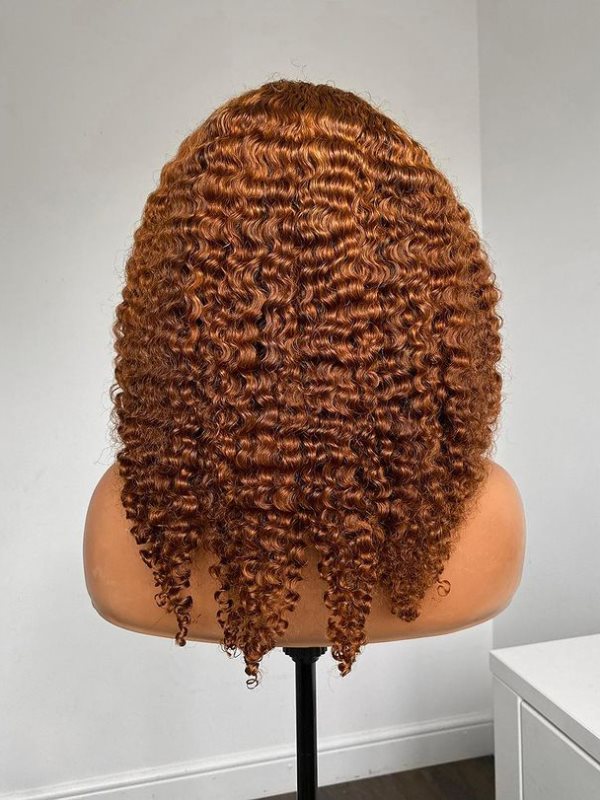 Ginger Deep Curly Wig Undetectable HD Lace Glueless Lace Wig - LFDC002