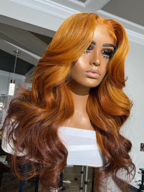 Ginger Wavy Wig Undetectable HD Lace Glueless Lace Wig - LFBW100