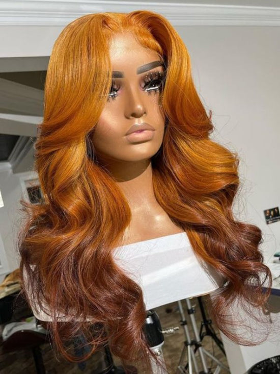 Ginger Wavy Wig Undetectable HD Lace Glueless Lace Wig - LFBW100