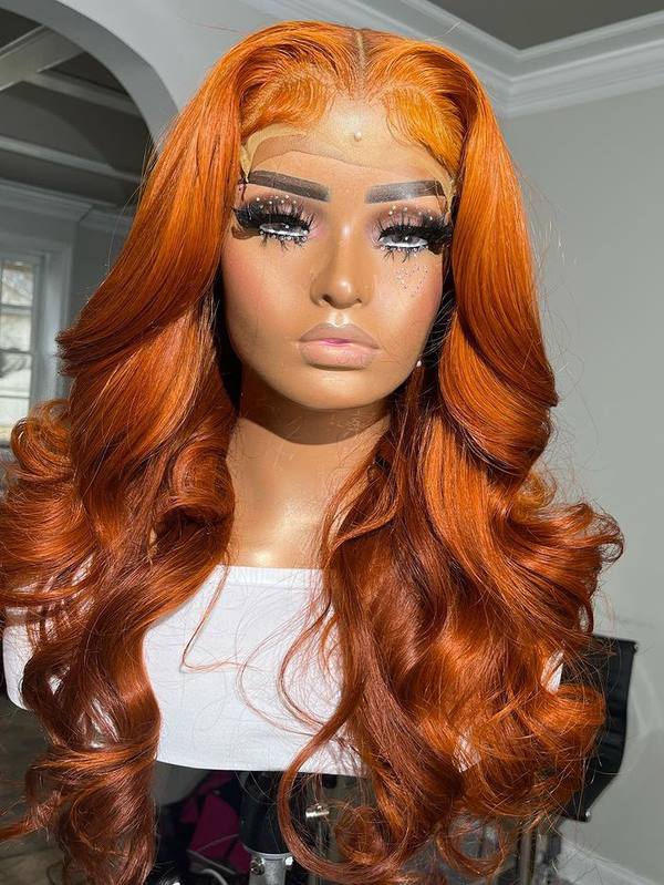 Ginger Wavy Wig Undetectable HD Lace Glueless Lace Wig - LFBW101