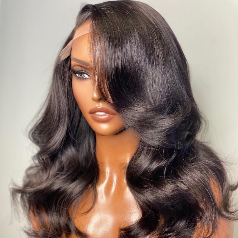 Layered Wavy Wig Undetectable HD Lace Glueless Lace Wig - WAVY003