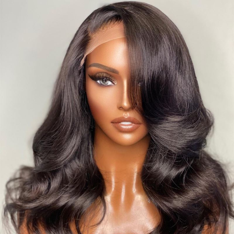 Layered Wavy Wig Undetectable HD Lace Glueless Lace Wig - WAVY003