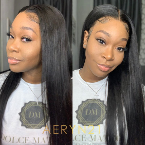 Long Straight Wig Undetectable HD Lace Glueless Lace Wig - STW001
