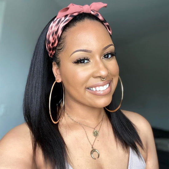 20" Yaki Straight Headband Wig Clearance Sale  - CLS004