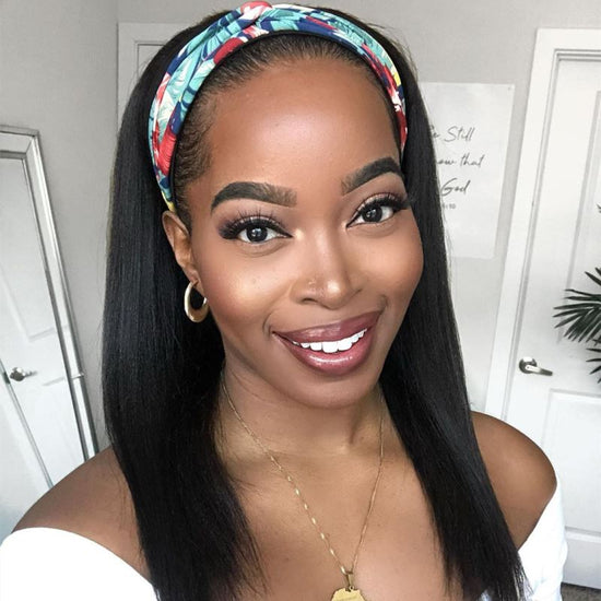 20" Yaki Straight Headband Wig Clearance Sale  - CLS004