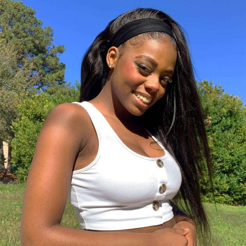 20" Yaki Straight Headband Wig Clearance Sale  - CLS004
